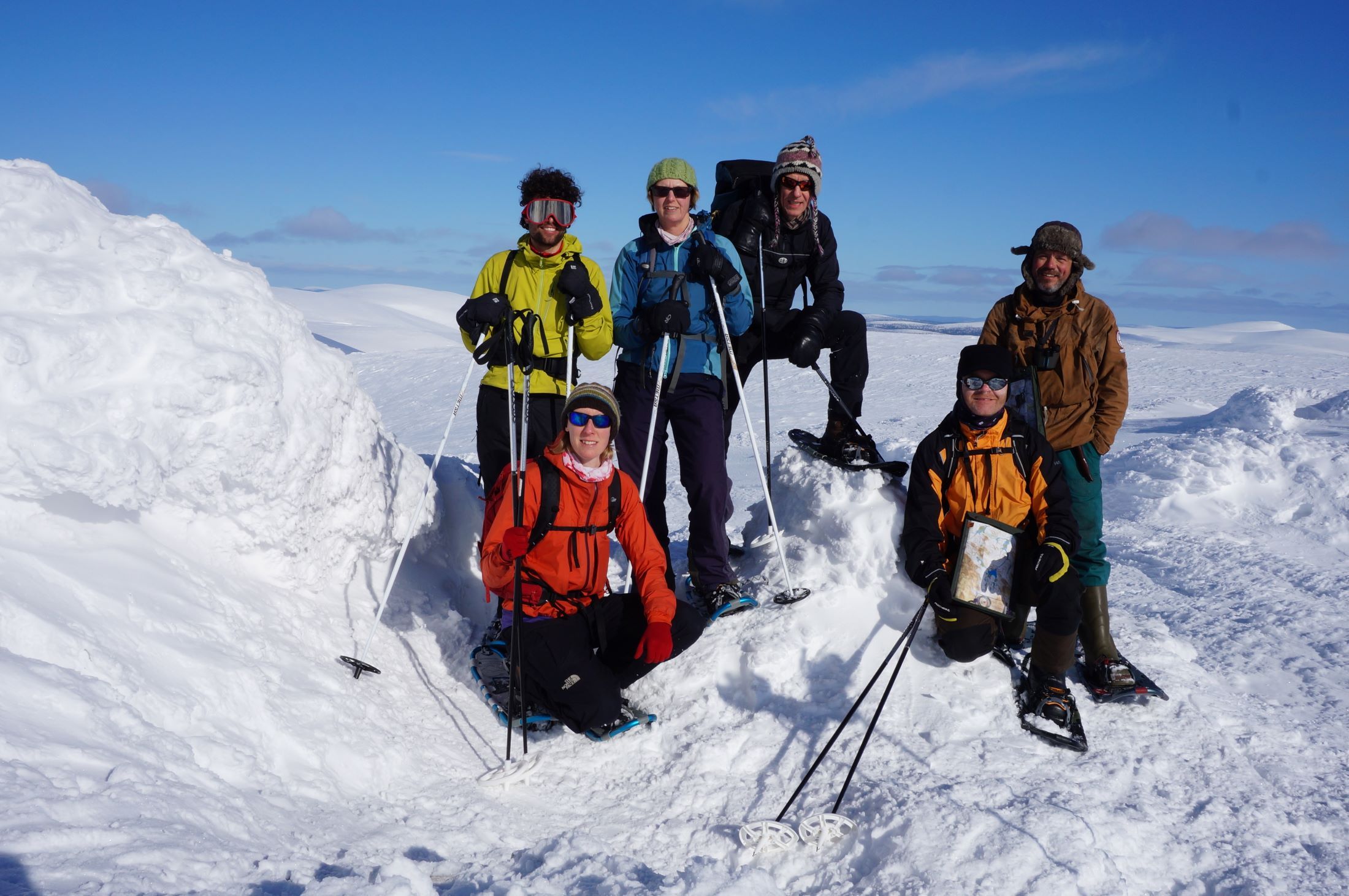 A group on the top of Sokosti fell